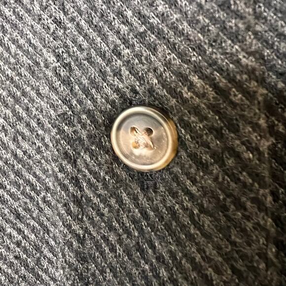 Faherty Shirt Womens Size Medium Heathered Black Twill Legend Sweater Stretch - Picture 7 of 16